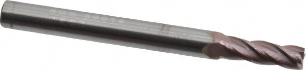 Kyocera SGS Precision Tools 39019 Square End Mill 5/32" Dia, 1/2" LOC, 4 Flute, Solid Carbide