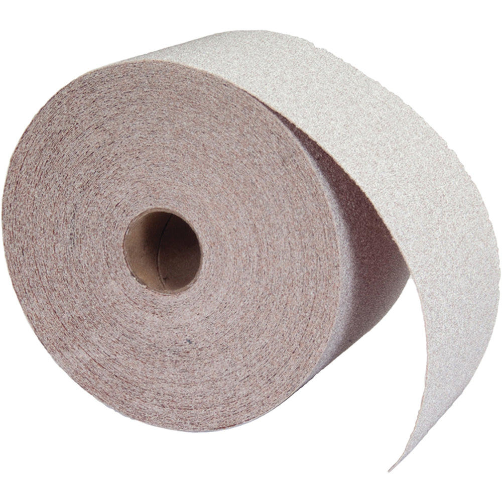 Norton 66261131689 Adhesive Back Sanding Sheet Aluminum Oxide, 120 Grit, 2-3/4" Wide, 30 yd Long