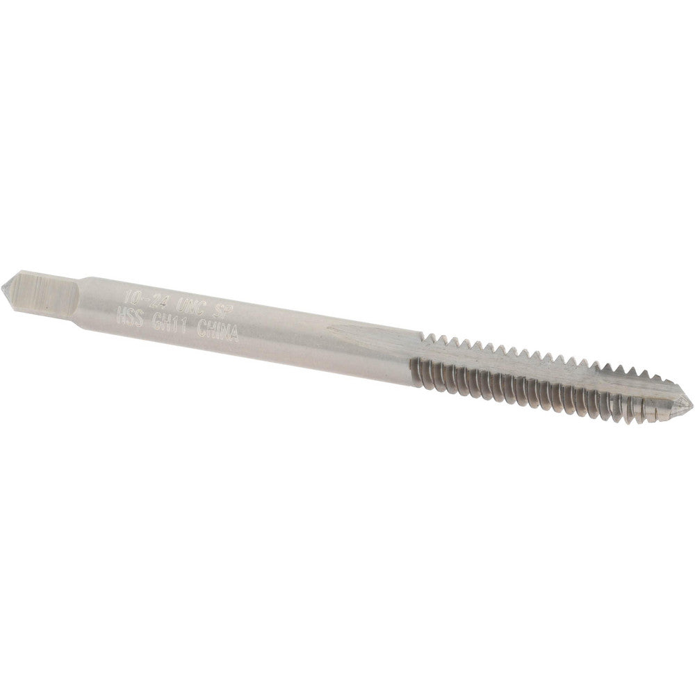 Value Collection JY8962581 Spiral Point Tap #10-24 UNC, 2 Flutes, Plug, High Speed Steel, Bright Finish