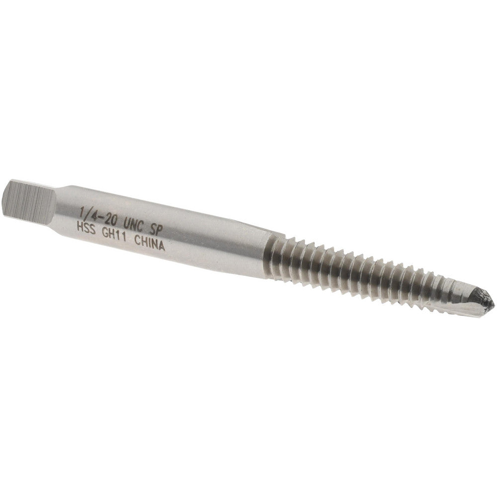 Value Collection JY8962607 Spiral Point Tap 1/4-20, UNC, 2 Flutes, Plug, High Speed Steel, Bright Finish