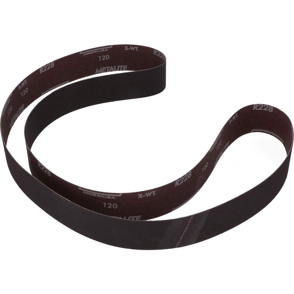 Norton 78072721318 Abrasive Belt  2" Wide, 72" OAL, 120 Grit, Aluminum Oxide