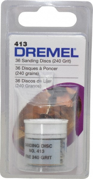 Dremel 413 Fiber Disc 3/4" Disc Dia, 240 Grit, Aluminum Oxide