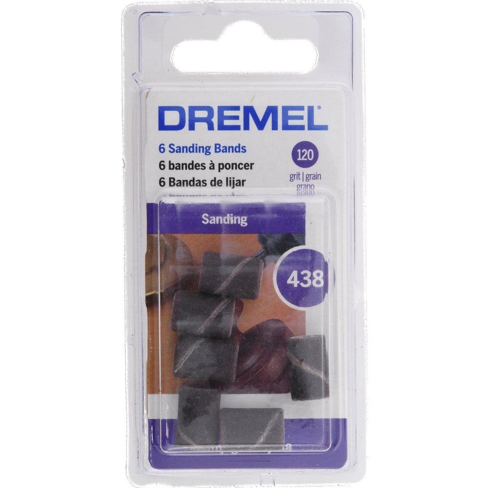 Dremel 438 Spiral Band Aluminum Oxide, 120 Grit, Fine Grade