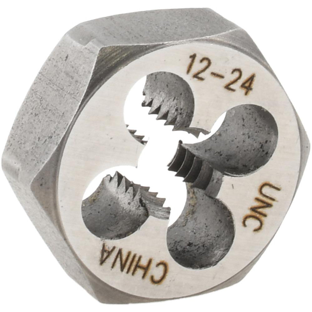Value Collection 365-0078 Hex Rethreading Die #12-24, Right Hand, Carbon Steel