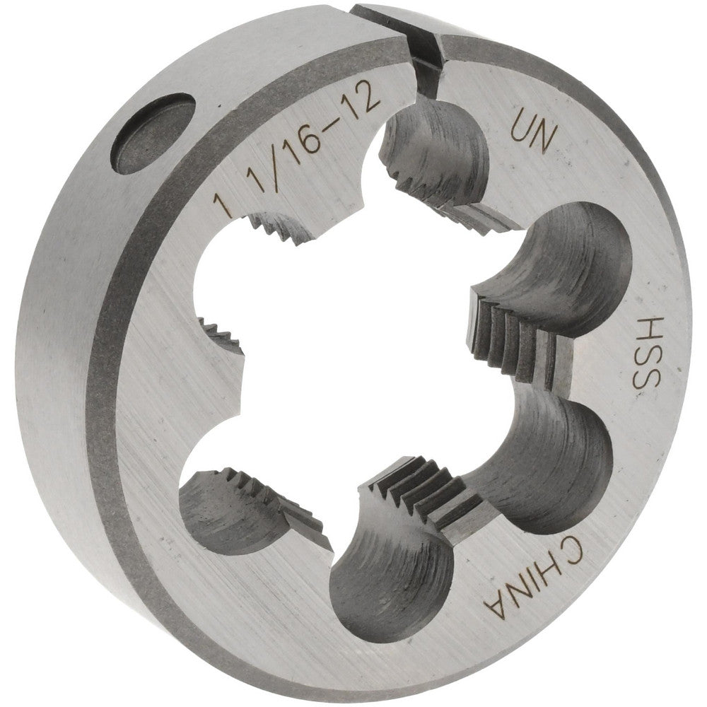 Value Collection 315-1353 Round Die 1-1/16-12, 2" OD, High Speed Steel