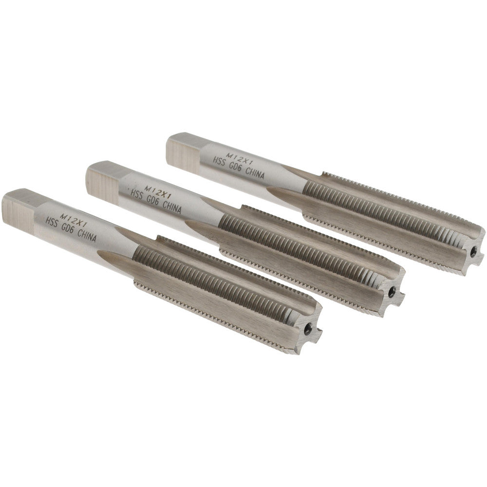 Value Collection JY9036351 Tap Set Metric Fine, 4 Flute, High Speed Steel, Bright Finish