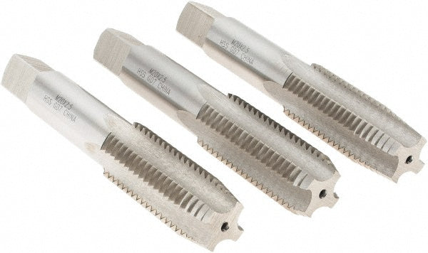 Value Collection JY9036468 Tap Set Metric Coarse, 4 Flute, High Speed Steel, Bright Finish