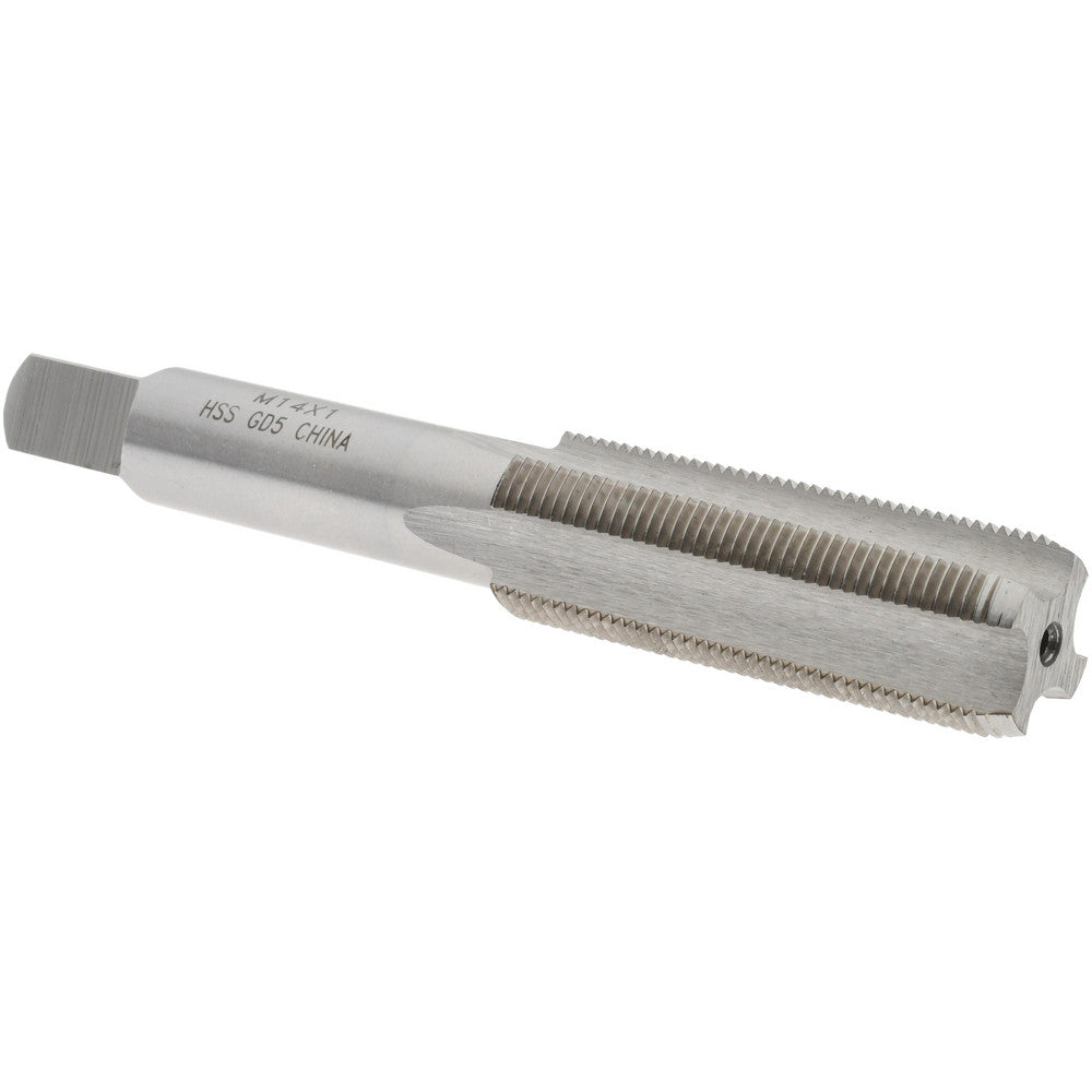 Value Collection JY9036674 Straight Flute Tap M14x1 Metric Fine, 4 Flute, Bottoming Chamfer, 6H Class of Fit, HSS, Bright/Uncoated Finish