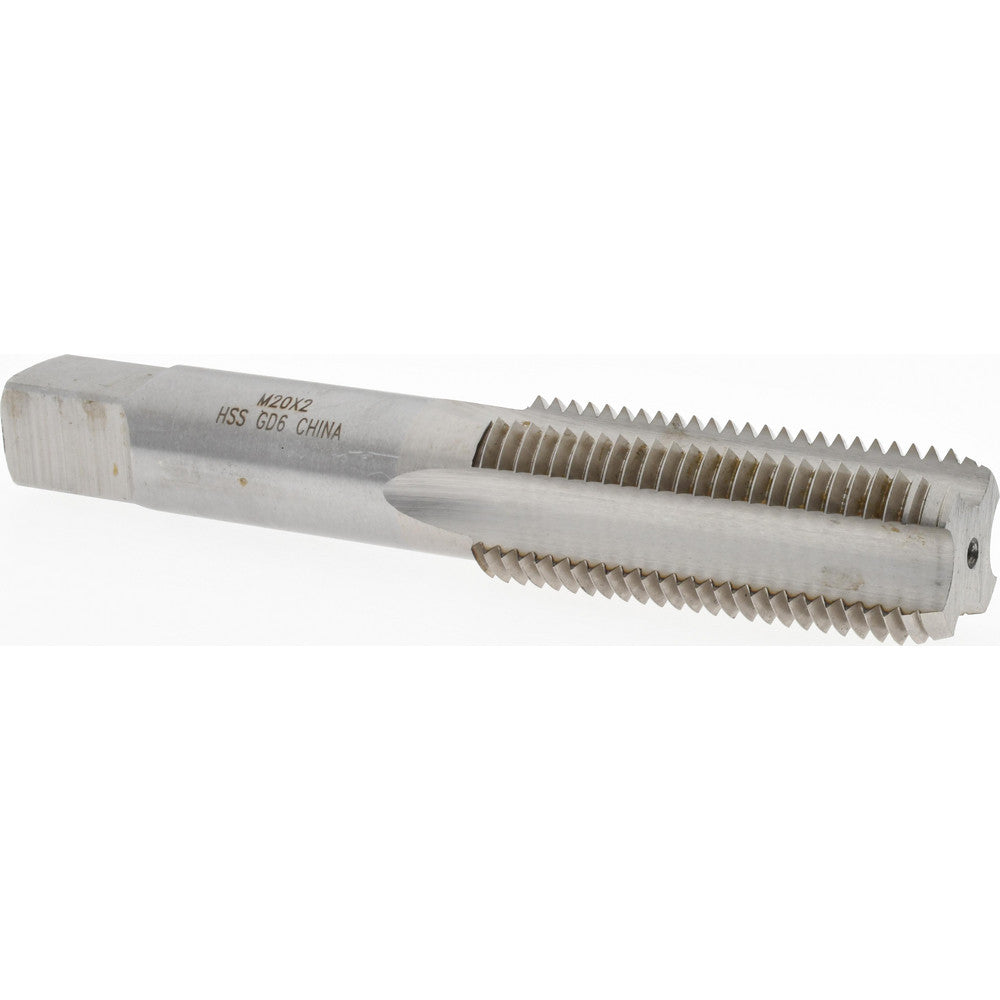 Value Collection JY9036823 Straight Flute Tap M20x2 Metric Fine, 4 Flute, Bottoming Chamfer, HSS, Bright/Uncoated Finish
