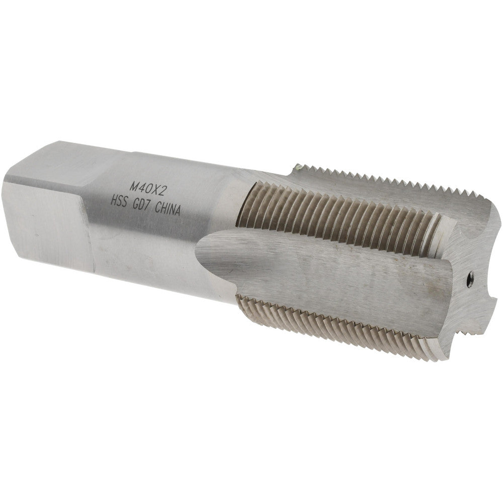 Value Collection JY9037052 Straight Flute Tap M40x2 Metric Fine, 4 Flute, Bottoming Chamfer, 6H Class of Fit, HSS, Bright/Uncoated Finish