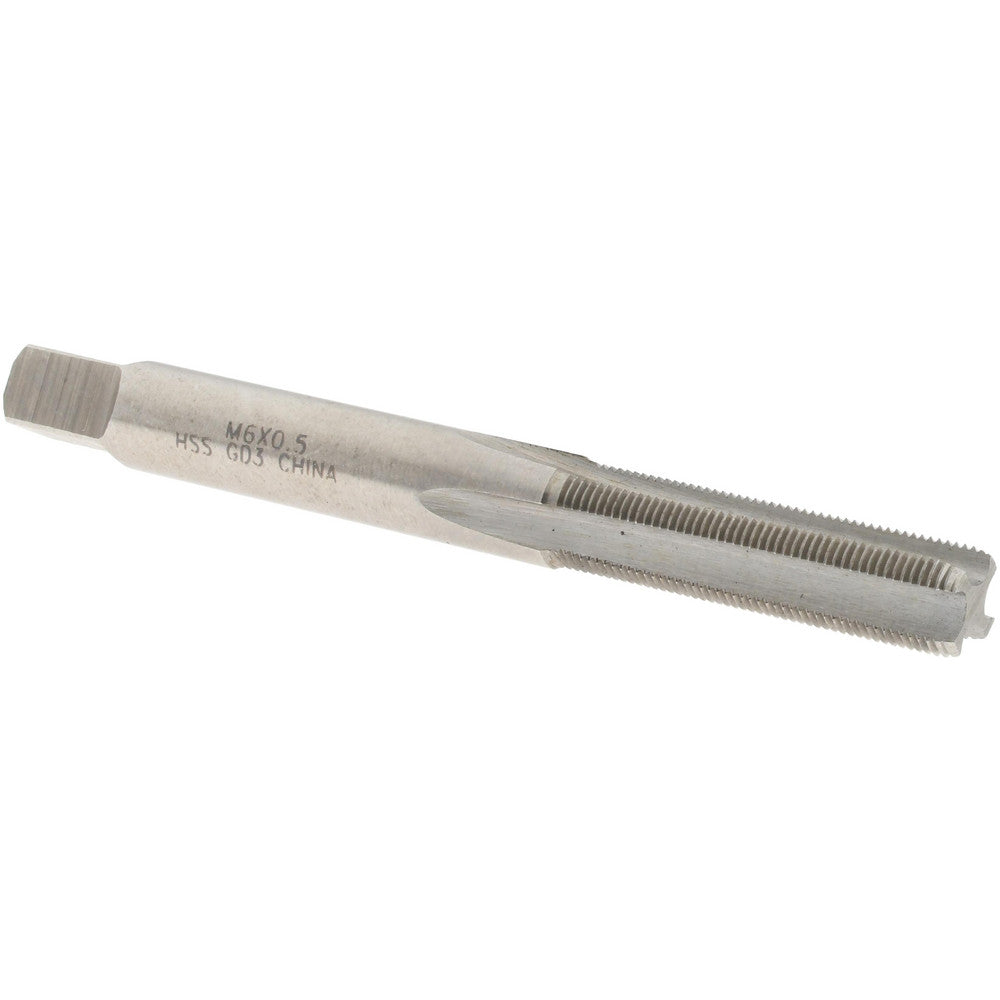 Value Collection JY9037151 Straight Flute Tap M6x0.5 Metric Fine, 4 Flute, Bottoming Chamfer, 6H Class of Fit, HSS, Bright/Uncoated Finish