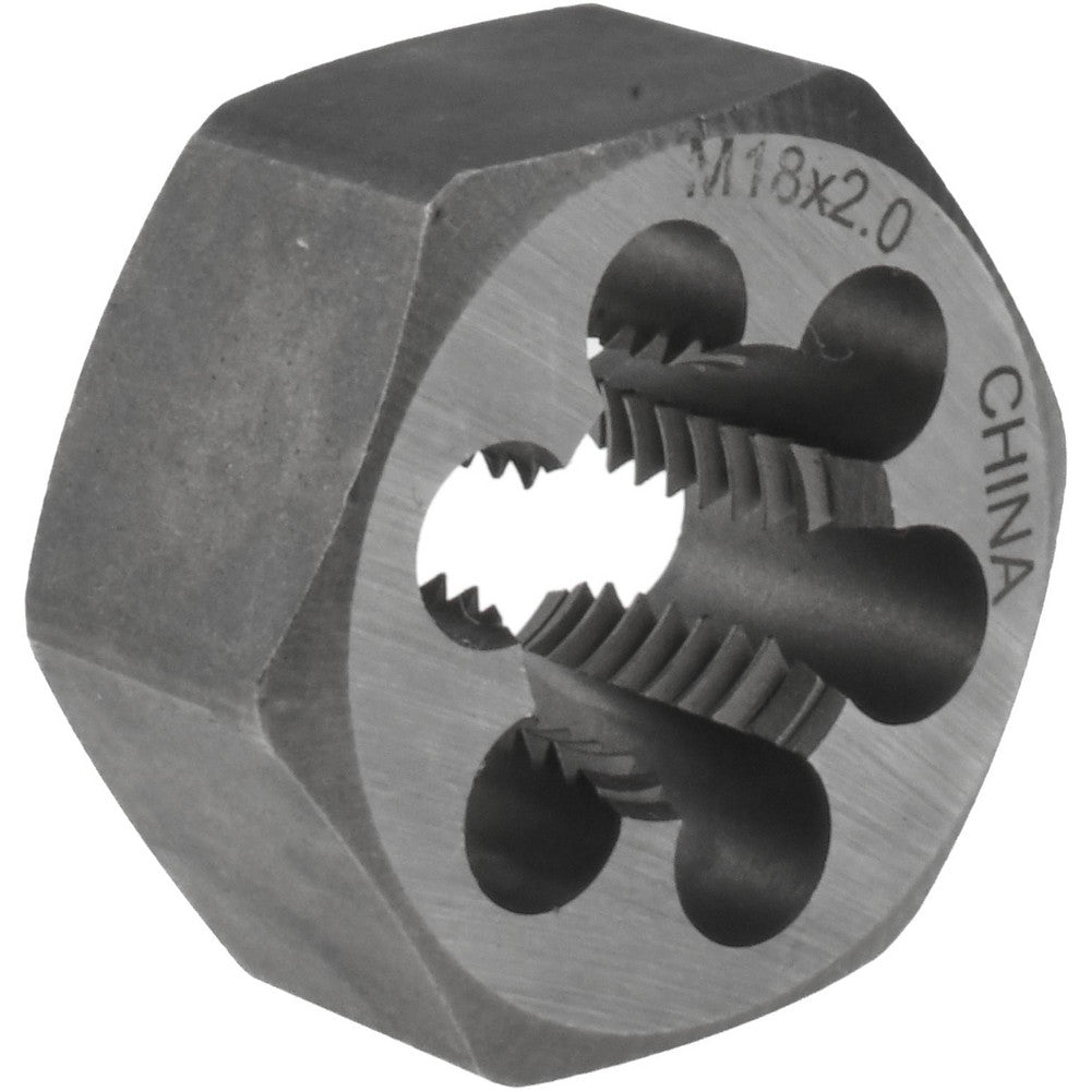 Value Collection 364-0184 Hex Rethreading Die M18x2, Right Hand, Carbon Steel