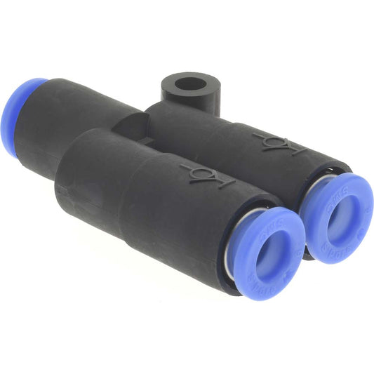 SMC Pneumatics KCU06-00 Push-to-Connect Push-to-Connect x Push-to-Connect Fitting Union Y
