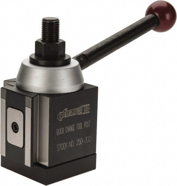 Phase II 250-300 13 to 18 Inch Lathe Swing, Piston Type Quick Change Tool Post