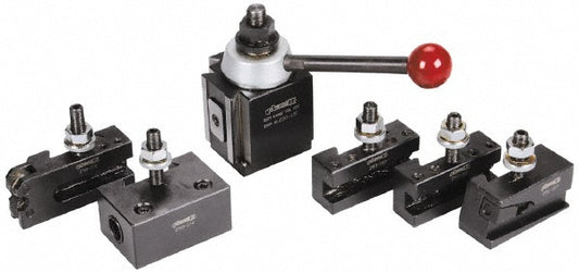 Phase II 251-300 Series CXA Tool Post Holder & Set for 13 to 18" Lathe Swing