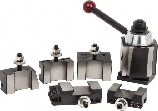 Phase II 251-222 Series BXA Tool Post Holder & Set for 10 to 15" Lathe Swing