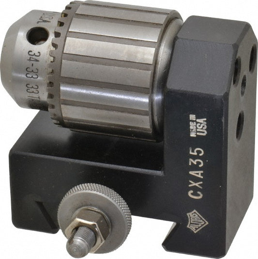 Aloris CXA35 Lathe Tool Post Holder Series CXA, Number 35, Dovetail Drill Chuck Holder