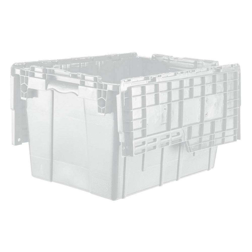 Orbis FP182 CLEAR Polypropylene Attached-Lid Storage Tote 70 lb Capacity