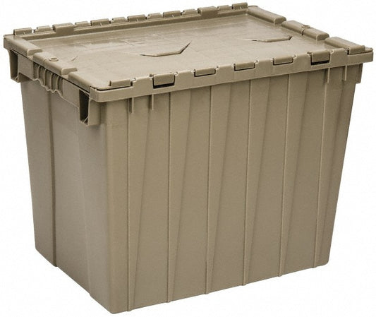Quantum Storage QDC2115-17 Polyethylene Attached-Lid Storage Tote 70 lb Capacity