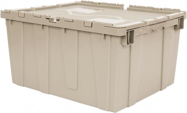Quantum Storage QDC2420-12 Polyethylene Attached-Lid Storage Tote 80 lb Capacity