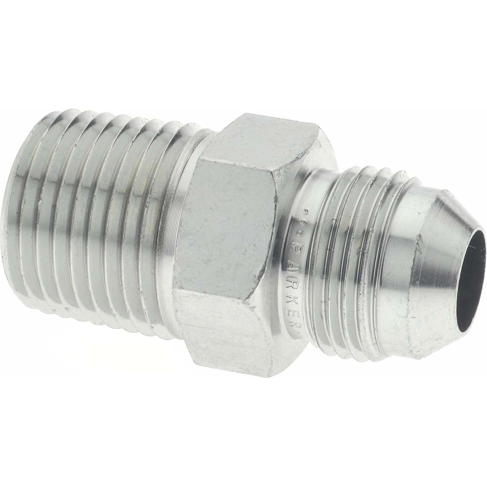 Parker 8-8 FTX-S Steel Flared Tube Connector 1/2" OD, 37 deg Flared Angle