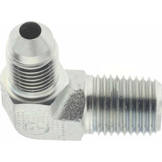 Parker 4-4 CTX-S Steel Flared Tube 90 Deg Male Elbow 1/4" OD, 37 deg Flared Angle