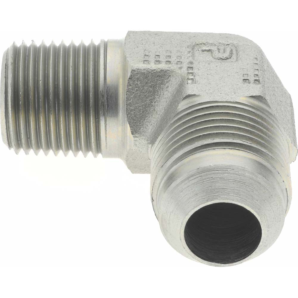 Parker 8 CTX-S Steel Flared Tube 90 Deg Male Elbow 1/2" OD, 37 deg Flared Angle
