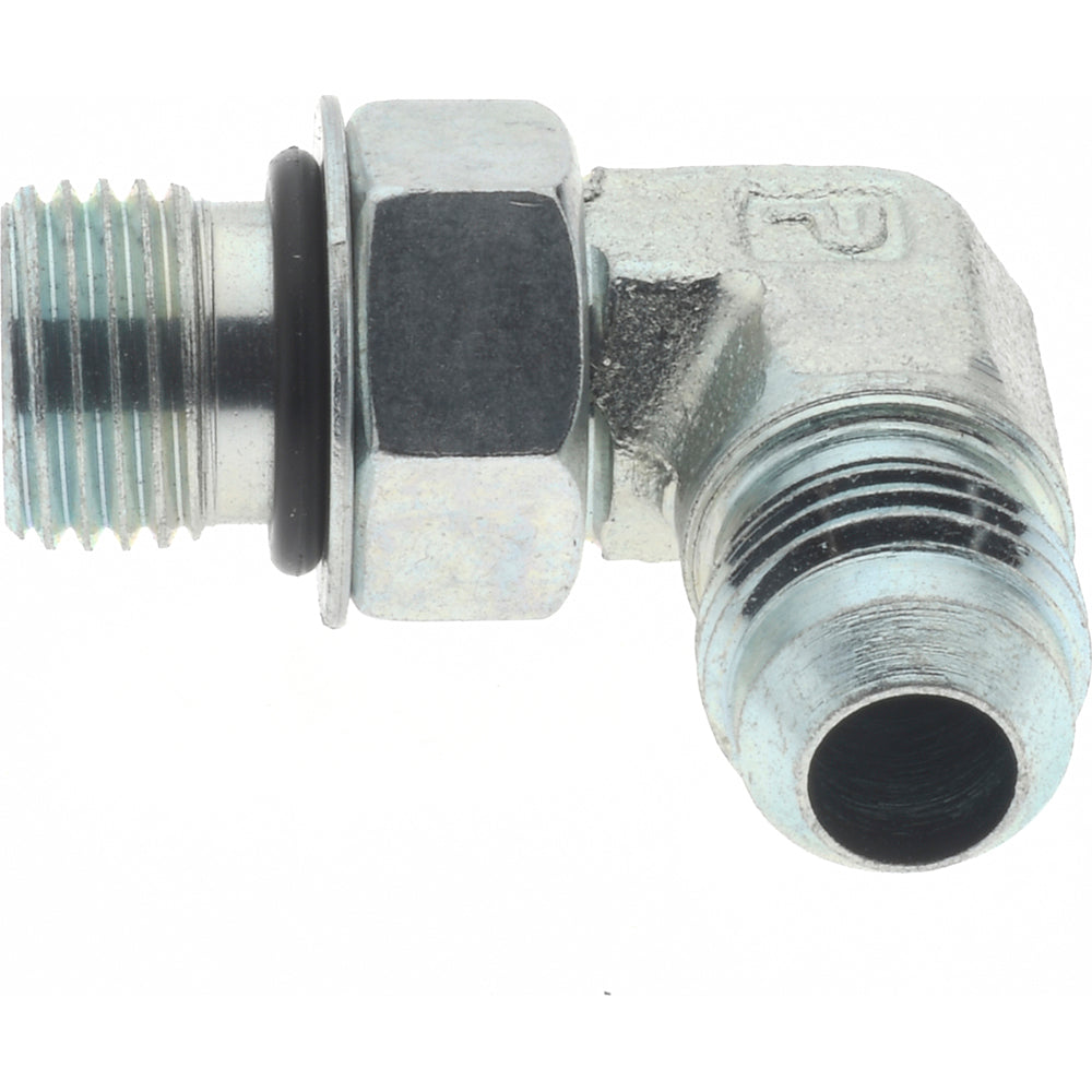 Parker 6 C5OX-S Steel Flared Tube 90 Deg Straight Thread Elbow 3/8" OD, 37 deg Flared Angle
