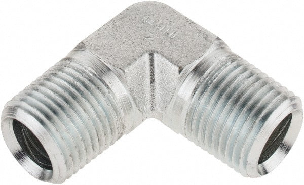 Parker 1/2 CR-S Industrial Pipe 90 &deg Male Elbow 1/2" Male Thread, MNPTF
