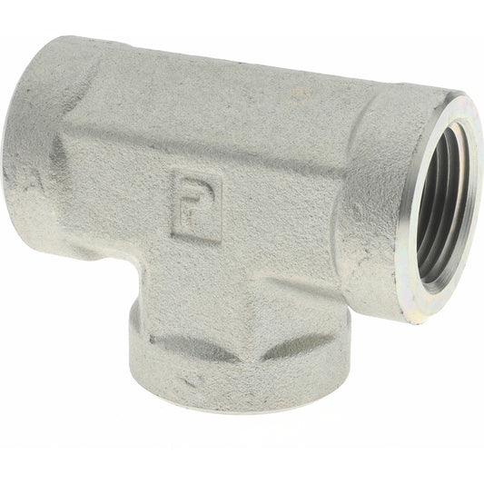 Parker 3/4 MMO-S Industrial Pipe Female Tee 3/4" Female Thread, FNPTF