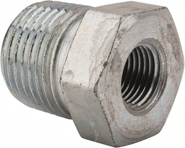 Parker 3/8 X 1/8 PTR-S Industrial Pipe Bushing 1/8" Female Thread, 3/8" Male Thread, MNPTF x FNPTF