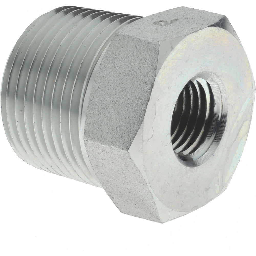 Parker 3/4 X 1/4 PTR-S Industrial Pipe Bushing 1/4" Female Thread, 3/4" Male Thread, MNPTF x FNPTF
