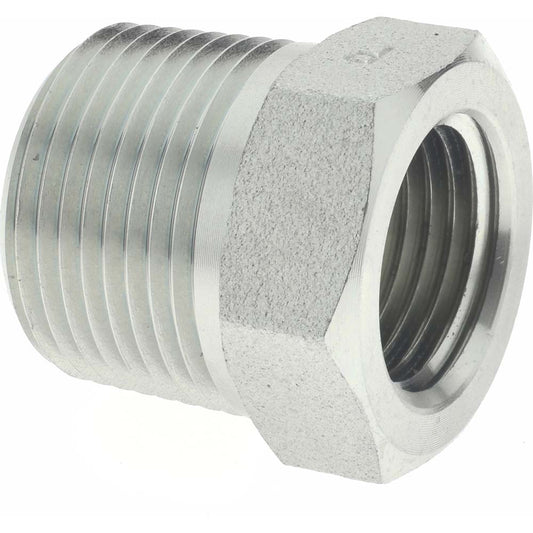 Parker 3/4 X 1/2 PTR-S Industrial Pipe Bushing 1/2" Female Thread, 3/4" Male Thread, MNPTF x FNPTF