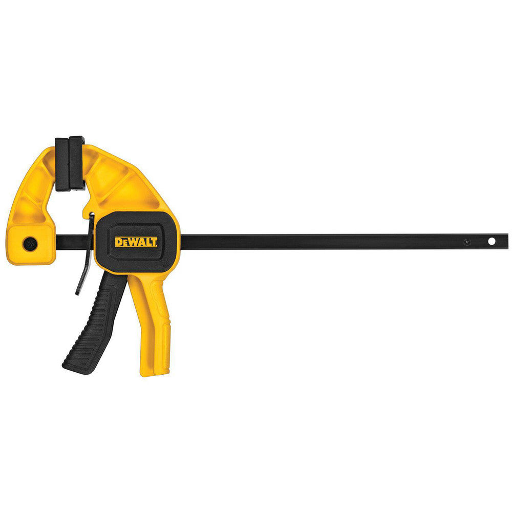 DeWALT DWHT83191 Bar Clamps Maximum Capacity (Inch) 4-1/2  Clamping Pressure (Lb.) 35.00  Overall Length (Inch) 4-1/2  Throat Depth (Inch - 0 Decimals) 1-1/2  Includes 1-Trigger Clamp  