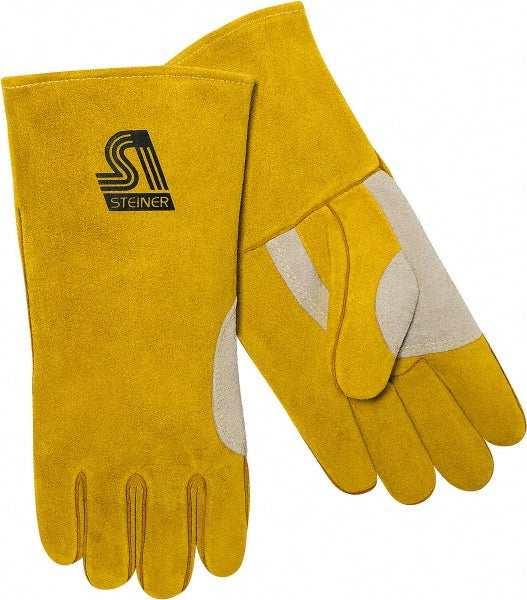 Steiner 021NT-L Welding Gloves Size Large, Cowhide Leather, Stick Welding Application
