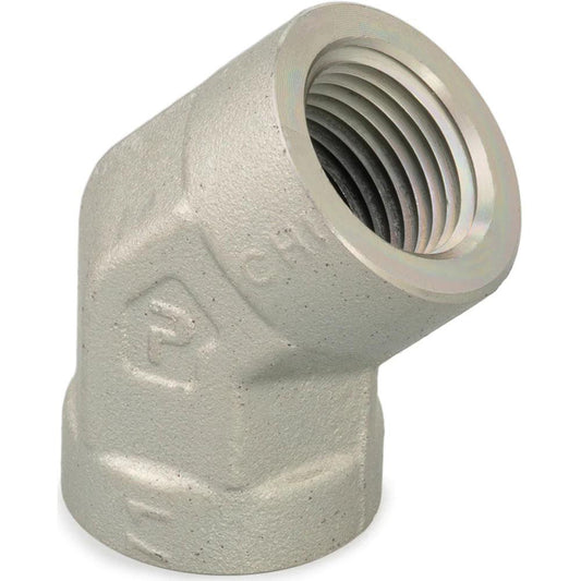 Parker 3/4 DD45-S Industrial Pipe 45 &deg Female Elbow 3/4" Female Thread, FNPTF