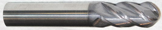 Accupro 09199464 Ball End Mill 0.4531" Dia, 0.625" LOC, 4 Flute, Solid Carbide