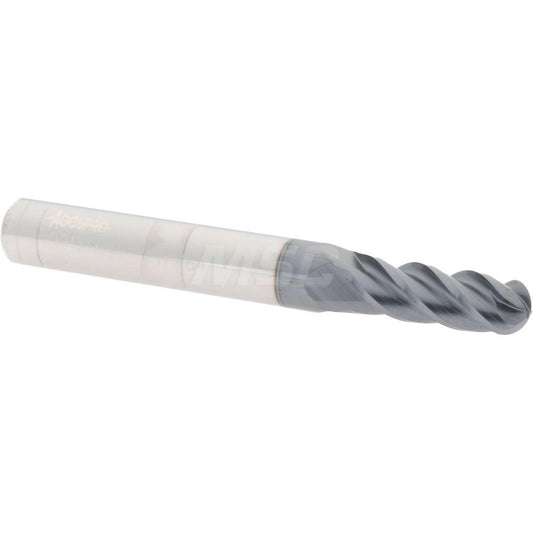 Accupro 09137647 Ball End Mill 0.2656" Dia, 0.75" LOC, 4 Flute, Solid Carbide