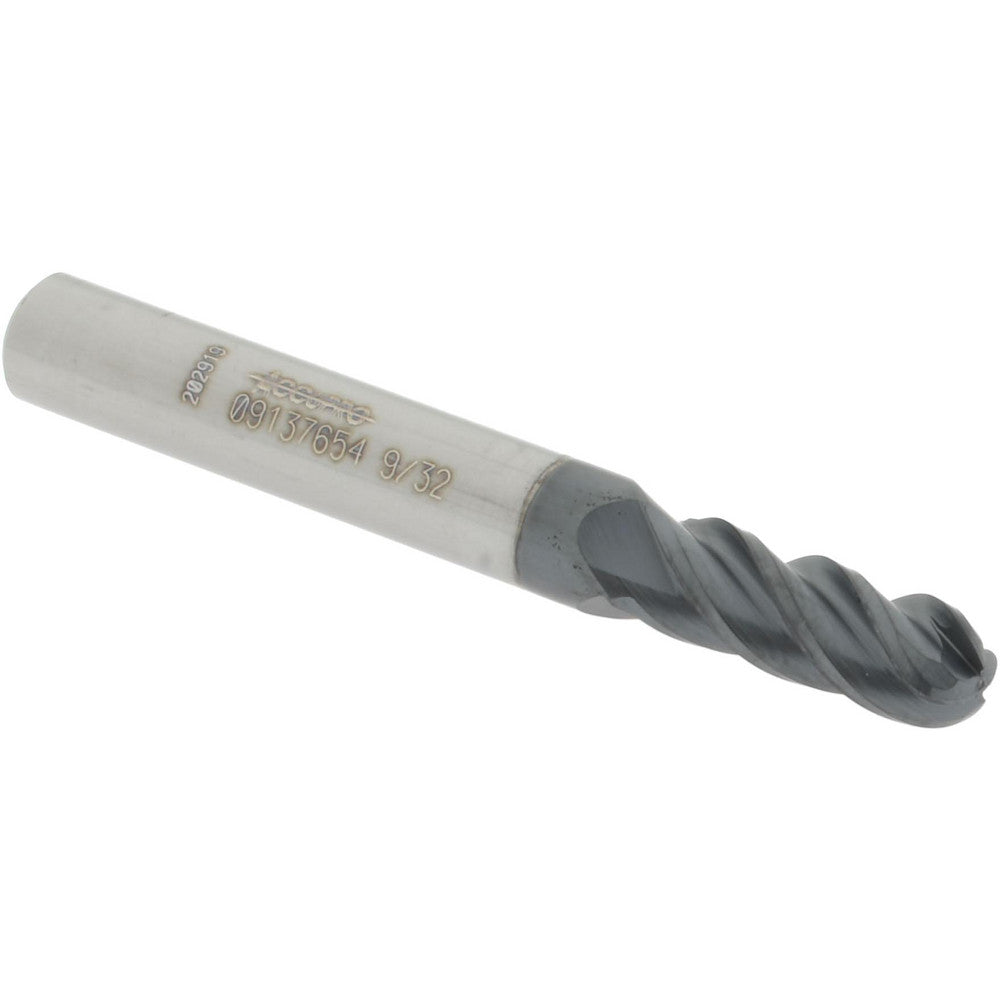 Accupro 09137654 Ball End Mill 0.2813" Dia, 0.75" LOC, 4 Flute, Solid Carbide