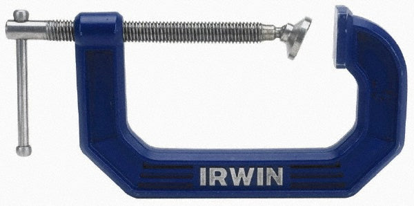 Irwin 225105 C-Clamp 5" Max Opening, 3-1/4" Throat Depth, Regular-Duty, Cast Iron Body