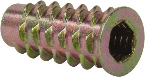 E-Z LOK 901420-25 1/4-20, Zinc Alloy Flanged Hex Drive Insert