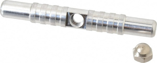 Schaefer Brush 13000 3-3/4" Long, 1/4-28 Female, Galvanized Steel T-Bar Brush Handle