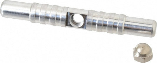 Schaefer Brush 13000 3-3/4" Long, 1/4-28 Female, Galvanized Steel T-Bar Brush Handle