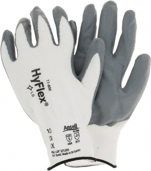 Ansell 205573 Series 11-800 General Purpose Work Gloves X-Large, Nitrile-Coated Nylon