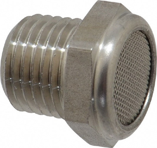 Legris 0683 00 14 Pneumatic Exhaust Muffler 1/4" Male NPT, 108 dB