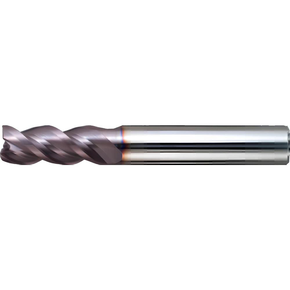 Mitsubishi 494338 Square End Mill 1/8" Dia, 5/16" LOC, 3 Flute, Solid Carbide