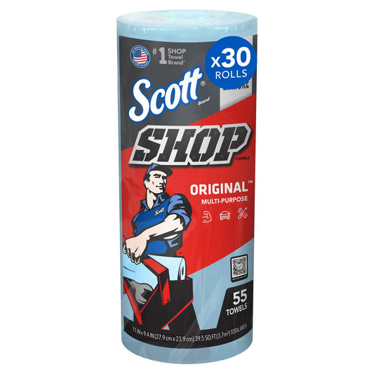Scott 75130 Shop Towel & Industrial Virgin, Double Re-Creped Shop Towel