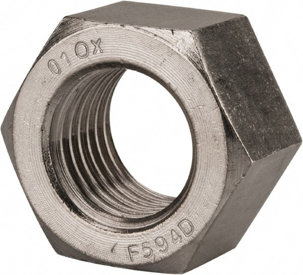 Value Collection C52001413 Hex Nut 1-1/4-7, Grade 18-8 Stainless Steel, Bright/Uncoated Finish