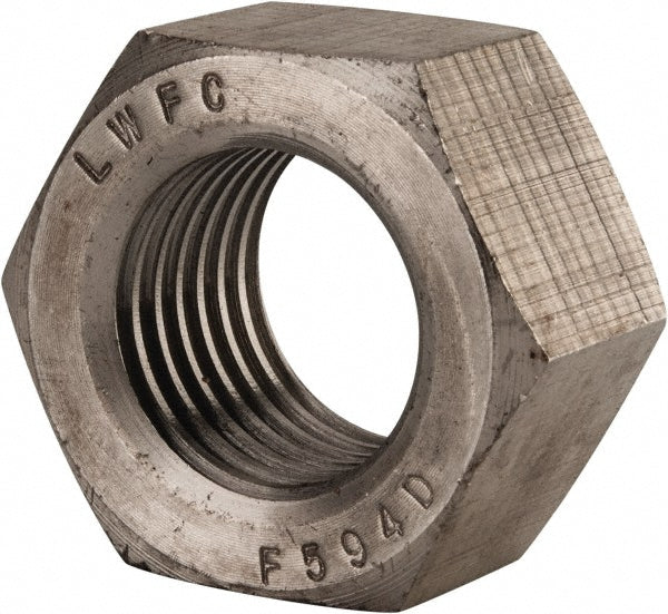 Value Collection HNIX150-001BX Hex Nut 1-1/2 - 6, Grade 18-8 Stainless Steel, Uncoated