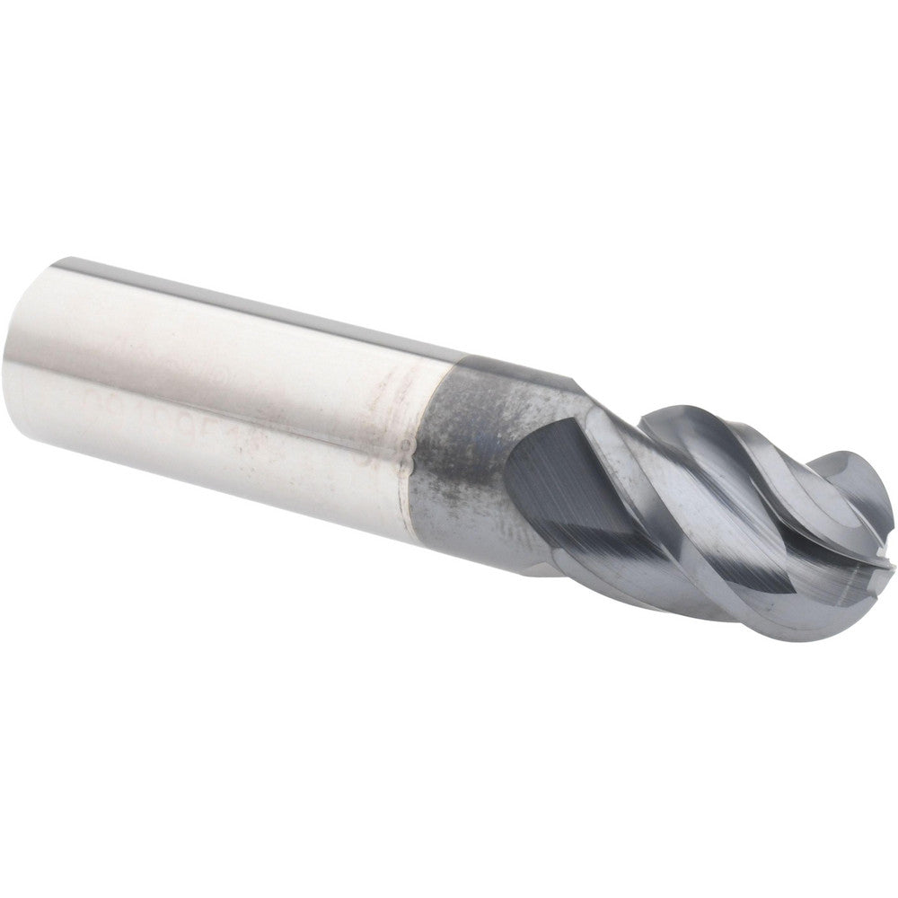 Accupro 09199514 Ball End Mill 0.625" Dia, 0.875" LOC, 4 Flute, Solid Carbide